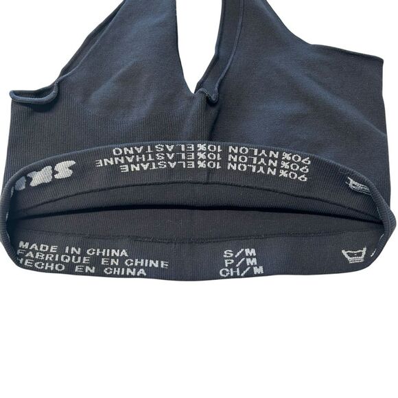 Skims Women’s S/M Seamless Compressive Bralette Charcoal Gray Basic Essential - Picture 5 of 5
